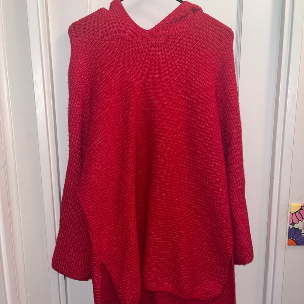 Cozy Red Knit Sweater